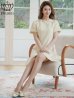 アイボリー モデル：Aoli　身長：162cm 着用サイズ：7号(Sサイズ)