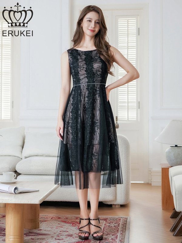 ブラック モデル:Aoli 身長:162cm 着用サイズ:7号(Sサイズ)