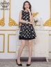 ブラック×ベージュ モデル：Didi　身長：166cm 着用サイズ：7号(Sサイズ)