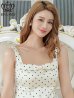 アイボリーxブラック モデル：Aoli　身長：162cm 着用サイズ：7号(Sサイズ)