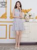 ブルー　モデル：Didi　身長：166cm　着用サイズ：7号(Sサイズ)着用