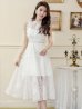 画像28: XS-Lサイズあり【ERUKEI エルケイ】フラワーレース/ Aライン/ ミモレ丈/ ノースリーブ/ ワンピース/ ミディアムドレス/ キャバドレス[OF2]