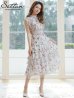 パープルxグリーン　モデル：Aoli　身長：162cm　着用サイズ：7号(Sサイズ)