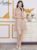 ベージュ モデル：Didi　身長：166cm　着用サイズ：7号(Sサイズ)着用