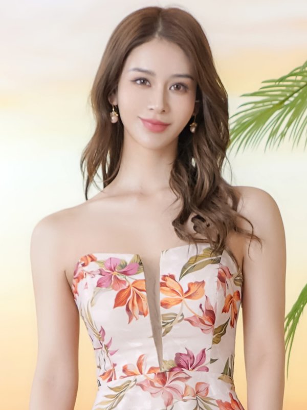 プリント モデル：Aoli　身長：162cm 着用サイズ：7号(Sサイズ)
