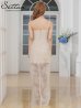 ベージュ　モデル：Aoli　身長：162cm　着用サイズ：7号(Sサイズ)