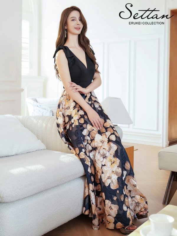 ブラックxイエロー モデル:Aoli 身長:162cm:7号(Sサイズ)サイズ