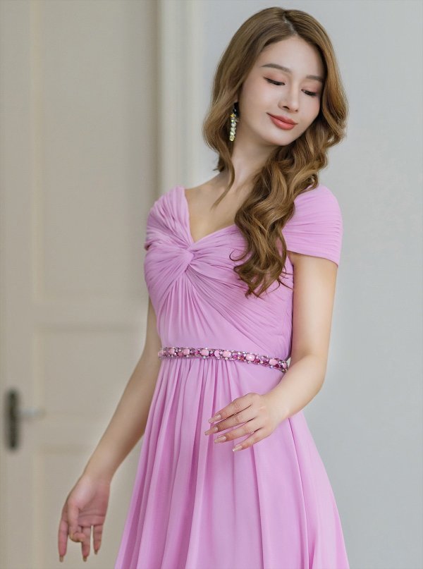 パープル モデル:Aoli 身長:162cm:7号(Sサイズ)サイズ