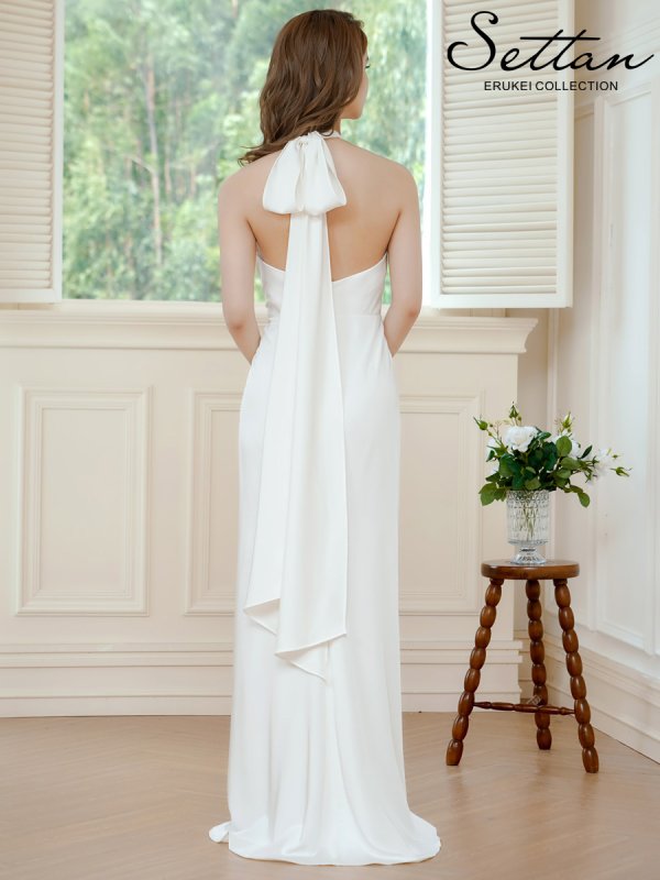 ホワイト　モデル：Aoli　身長：162cm　着用サイズ：7号(Sサイズ)