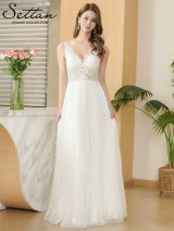 XS-Lサイズあり【SETTAN/セッタン】ラメ/ プリーツ/ ラインストーン/ 刺繍/ シアー/ ノースリーブ/ Aライン/ フレア/ ロングドレス / キャバドレス long[OF2]