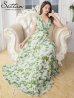 ホワイト×グリーン　モデル：Didi　身長：166cm　着用サイズ：7号(Sサイズ)