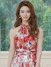 レッドxホワイト　モデル：Aoli　身長：162cm　着用サイズ：7号(Sサイズ)