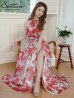 レッドxホワイト　モデル：Aoli　身長：162cm　着用サイズ：7号(Sサイズ)