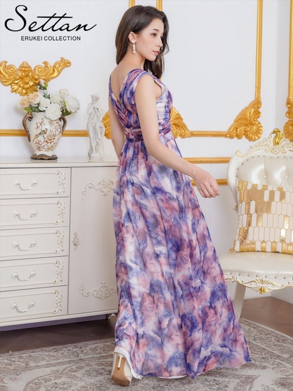 ブルー　モデル：Didi　身長：166cm　着用サイズ：7号(Sサイズ)