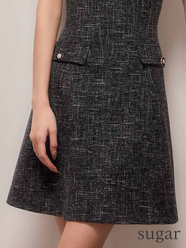 ブラック　モデル：るりぴ　身長：165cm　着用サイズ：7号(Sサイズ)