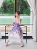 パープル　モデル：ゆめ　身長：160cm 着用サイズ：7号(Sサイズ)