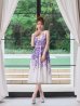 パープル　モデル：ゆめ　身長：160cm 着用サイズ：7号(Sサイズ)