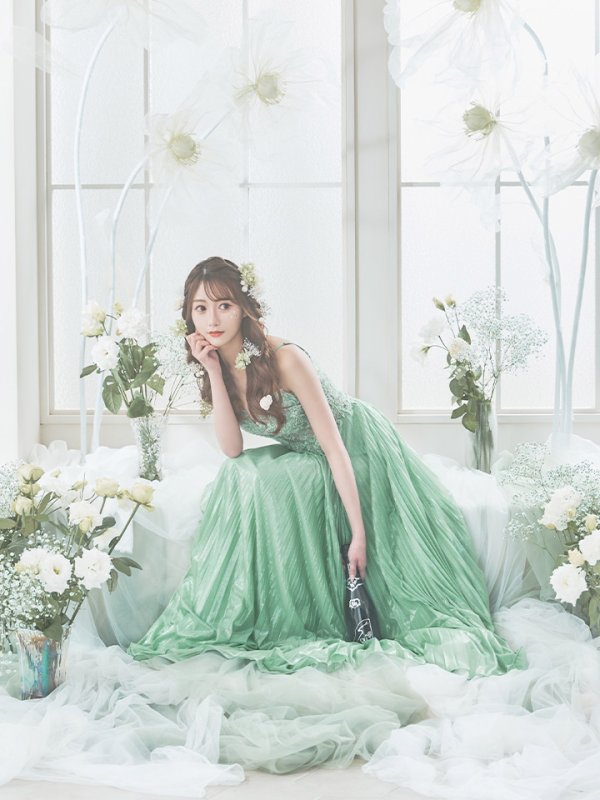 画像24: XS-Lサイズあり【SETTAN/セッタン】ワンカラー/ キャミソール/ 刺繍/ シアー/ ラメ/ プリーツ/ Aライン/ ロングドレス / キャバドレス long[OF2]