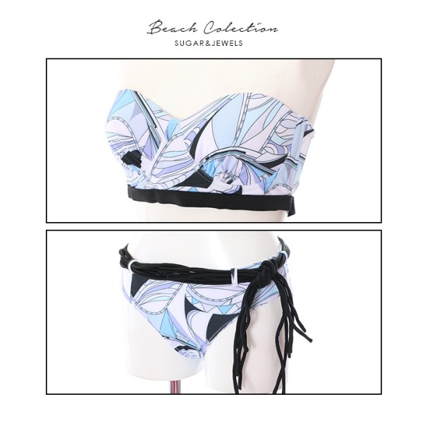 画像9: 【即日発送】SALE！【ビキニ】【水着】マルチプリントバンドゥビキニ[YMT]