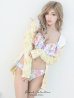 画像1: SALE！【ラッシュガード】UVカットジャージ/スウェット/部屋着/パジャマ/  杉原杏璃×sugar&Jewelsコラボプルメリアジャージ/スウェット/部屋着/パジャマ/[HC03] (1)