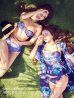 画像10: SALE！【ビキニ】【水着】ペプラムフリルモーヴパープルフラワービキニ [YMT]