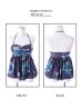 画像11: SALE！【ビキニ】【水着】ペプラムフリルモーヴパープルフラワービキニ [YMT]