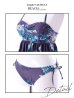 画像12: SALE！【ビキニ】【水着】ペプラムフリルモーヴパープルフラワービキニ [YMT]