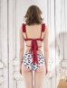 画像13: SALE！【ビキニ】【水着】【パンツ2種類入り?】2WAYフリルリボンレオパードビキニ[YMT]