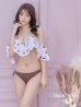 画像1: 【ビキニ】【水着】フリルショルダーさくらんぼビキニ[YMT] (1)