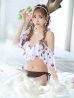 画像14: 【ビキニ】【水着】フリルショルダーさくらんぼビキニ[YMT]