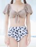 画像5: 【ビキニ】【水着】袖ありギャザーダルメシアンビキニ[YMT]