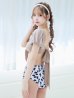 画像10: 【ビキニ】【水着】袖ありギャザーダルメシアンビキニ[YMT]
