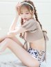 画像11: 【ビキニ】【水着】袖ありギャザーダルメシアンビキニ[YMT]