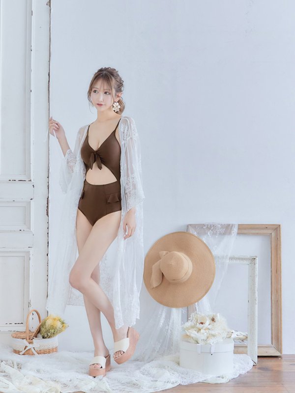 画像8: 【即日発送】【水着セール】【ビキニ】【水着】ストリボンワンピースビキニ[YMT]