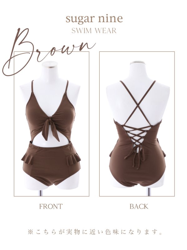 画像7: 【即日発送】【水着セール】【ビキニ】【水着】バストリボンワンピースビキニ[YMT]