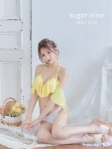【ビキニ】【水着】フリルショルダーフラワービキニ[YMT]