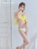 画像2: 【ビキニ】【水着】フリルショルダーフラワービキニ[YMT] (2)
