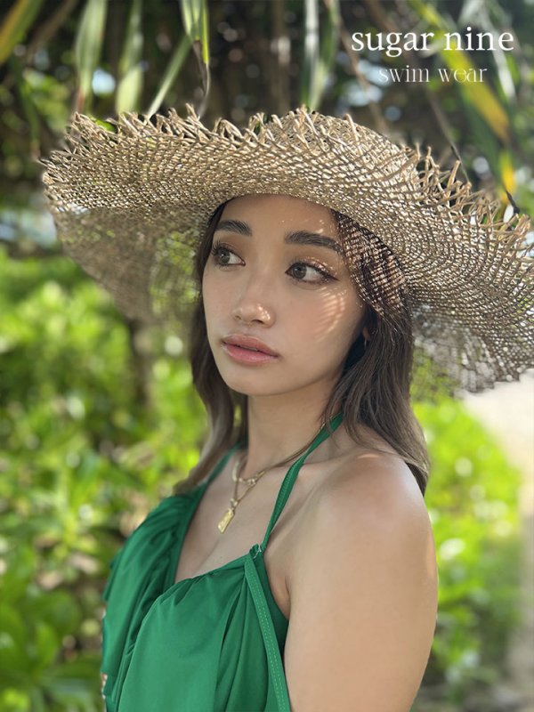 画像6: 【即日発送】SALE！【ビキニ】【水着】フリルショルダーリーフ柄ビキニ[YMT]