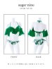 画像10: SALE！【ビキニ】【水着】フリルショルダーリーフ柄ビキニ[YMT]