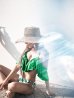画像7: SALE！【ビキニ】【水着】フリルショルダーリーフ柄ビキニ[YMT]