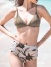 画像5: SALE！【ビキニ】【水着】ボタニカル柄ハイウエストビキニ[YMT]