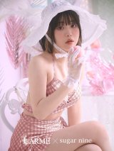 【ビキニ】【水着】スカート付き2way ギンガムチェック柄 クロスビキニ 3点セット【予約/6月下旬発送予定】[YMT](MG-SN003)