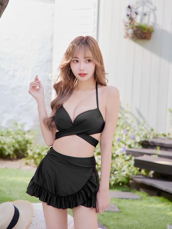 画像25: 【即日発送】【ビキニ】【水着】ホルターネックハイウエストビキニ[YMT]