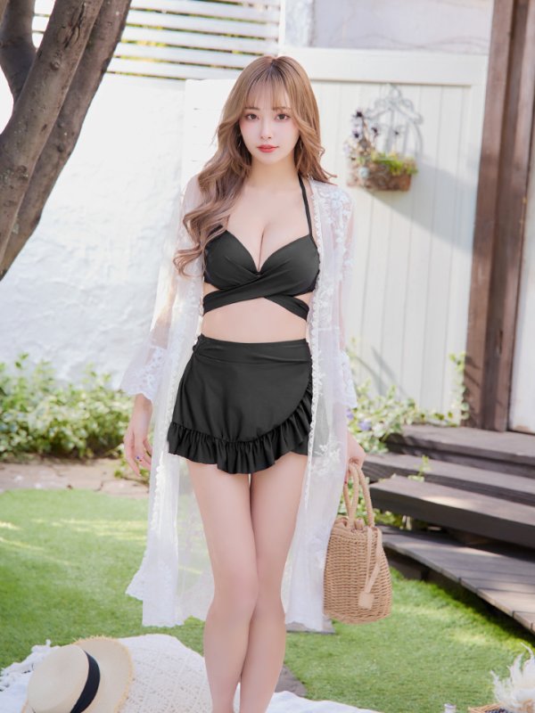 画像31: 【即日発送】【ビキニ】【水着】ホルターネックハイウエストビキニ[YMT]