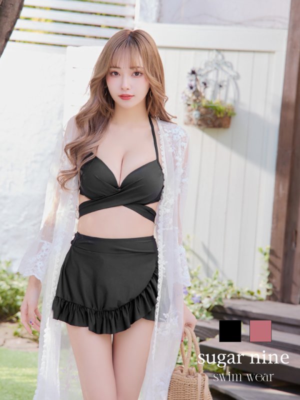 画像18: 【即日発送】【ビキニ】【水着】ホルターネックハイウエストビキニ[YMT]