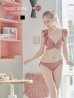 画像33: 【即日発送！】【ビキニ】【水着】ショルダーフリルクロスビキニ/無地/シンプル[YMT]