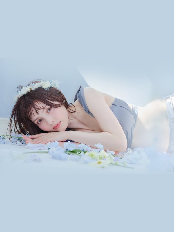 画像41: 【即日発送】【ビキニ】【水着】ショルダーフリルクロスビキニ/無地/シンプル[YMT]