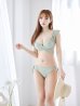 画像30: 【ビキニ】【水着】ショルダーフリルクロスビキニ/無地/シンプル[YMT]【一部予約 / 7月上旬発送予定】
