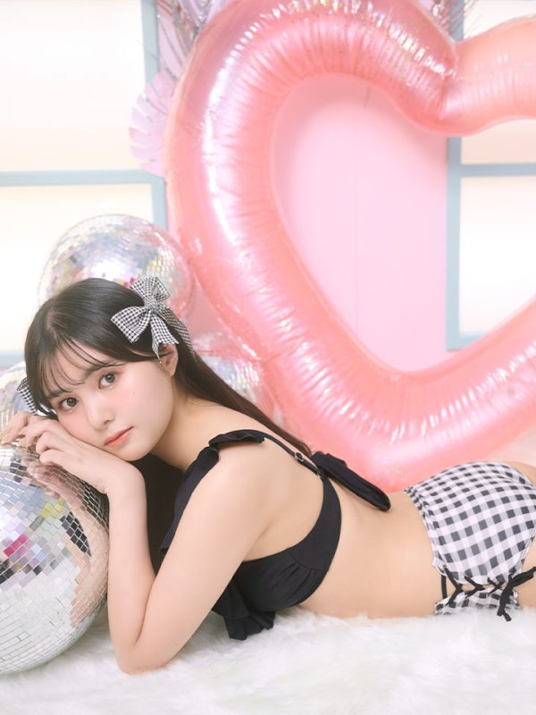 画像7: 【即日発送】【水着セール】【ビキニ】【水着】ギンガムフリルビキニ[M190-SW-23PY][YMT]