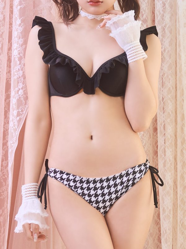 画像5: 【即日発送】【ビキニ】【水着】フリルx千鳥ビキニ[M191-SW-23PY][YMT]